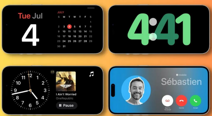玄武苹果手机维修分享iOS17横屏充电待机显示有什么好处 