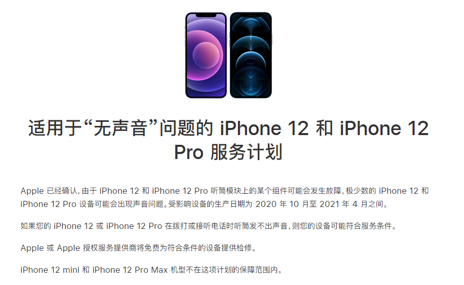 玄武苹果手机维修分享iPhone 12/Pro 拨打或接听电话时无声音怎么办 